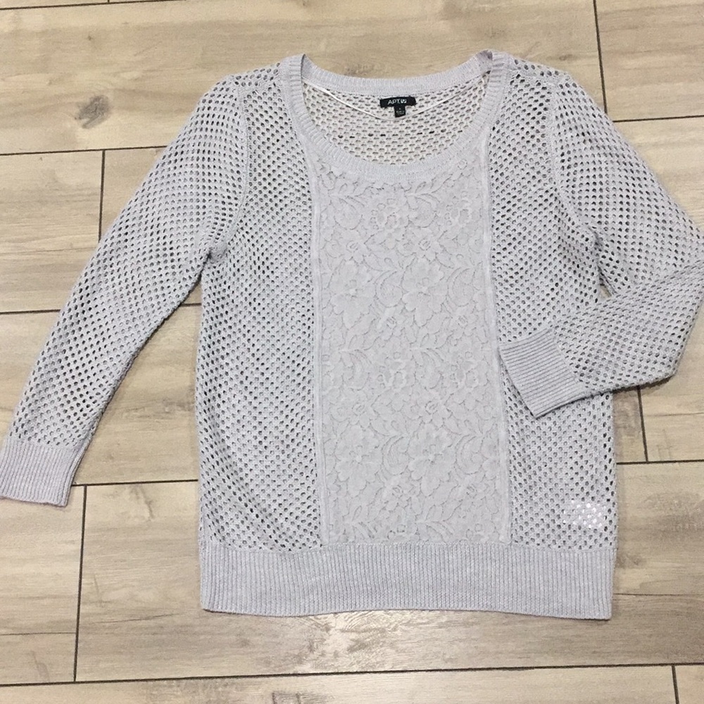 APT.9 Women’s Gray Sweatshirt Size L